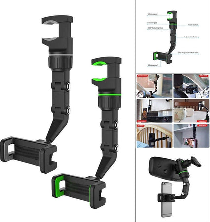 Supporto Da Auto Specchietto Retrovisore Per Cellulari Navigatore Smartphone Elettronica/Elettronica per veicoli/Accessori/Accessori per sistemi multimediali digitali/Supporti per auto Trade Shop italia - Napoli, Commerciovirtuoso.it