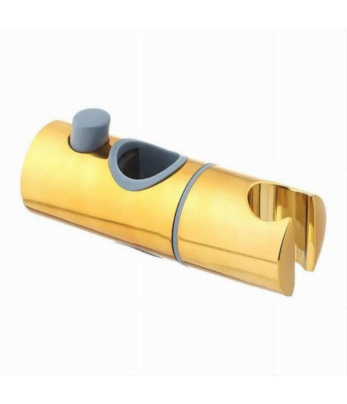 Supporto Doccetta Scorrevole Per Asta Saliscendi Doccia Bagno Regolabile Oro 87142