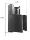 Supporto doccia universale in abs nero completo