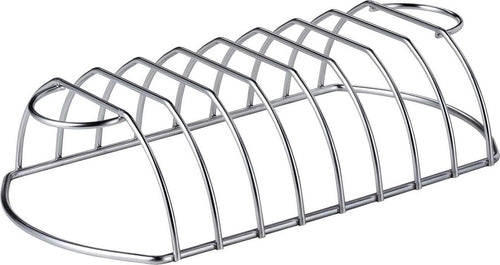 Supporto in acciaio inox per affumicatore costine e Ribs accessorio barbecue Weber