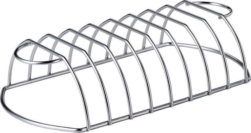 Supporto in acciaio inox per affumicatore costine e Ribs accessorio barbecue Weber