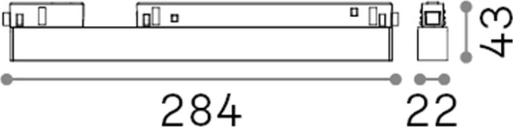 Supporto-Lineare-Binario-Ego-Alluminio-Bianco-Led-13W-3000K-Luce-Calda-1-10V