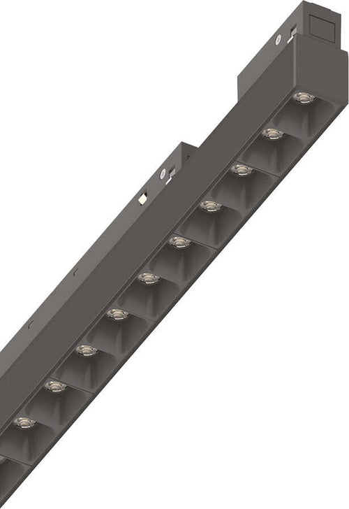 Supporto-Lineare-Binario-Ego-Alluminio-Nero-Led-13W-3000K-Dali-Luce-Calda