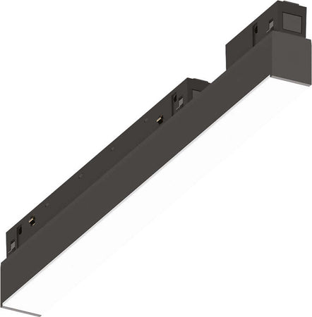 Supporto-Lineare-Binario-Ego-Alluminio-Nero-Led-7W-3000K-1-10V-L.28,4Cm