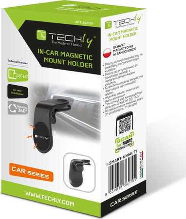 Supporto-Magnetico-da-Auto-per-Smartphone-con-Due-Placche-Metalliche-Universali-Techly