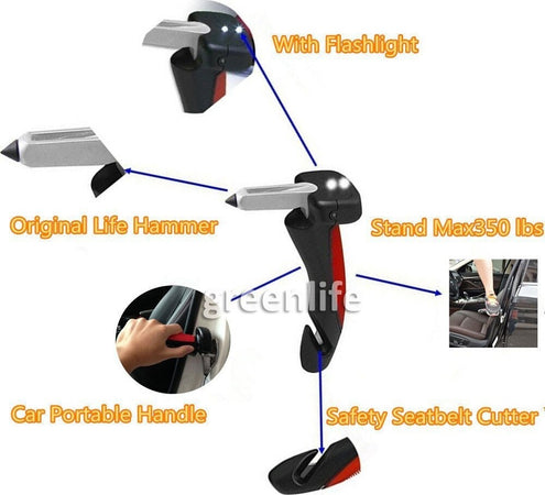 SUPPORTO MANIGLIA SALITA MARTELLO ROMPI VETRO FINESTRINO AUTO FURGONE EMERGENZA Auto e Moto/Accessori per auto/Accessori di emergenza/Attrezzi per la fuga d’emergenza Trade Shop italia - Napoli, Commerciovirtuoso.it