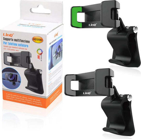 Supporto-Multifunzione-Staffa-Auto-A-Clip-Pinza-Per-Smartphone-Cellulare-Hd2583