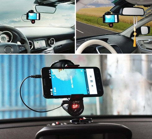 SUPPORTO PER AUTO VIVAVOCE TRASMETTITORE FM UNIVERSALE ALTOPARLANTE DISPLAY Elettronica/Elettronica per veicoli/Accessori/Accessori per cellulari/Alloggiamenti Trade Shop italia - Napoli, Commerciovirtuoso.it