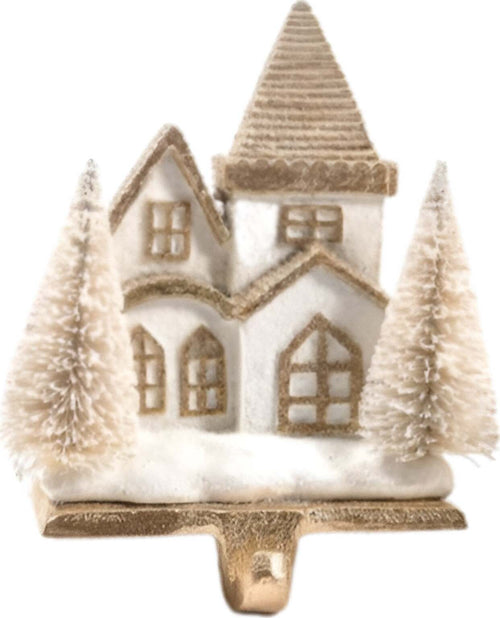 Supporto per calza di Natale a forma di Casetta, in resina e ghisa da 16 x 13 x 85 cm, set da 2 pezzi Casa e cucina/Decorazioni per interni/Addobbi e decorazioni per ricorrenze/Decorazioni natalizie/Ghirlande e corone MagiediNatale.it - Altamura, Commerciovirtuoso.it