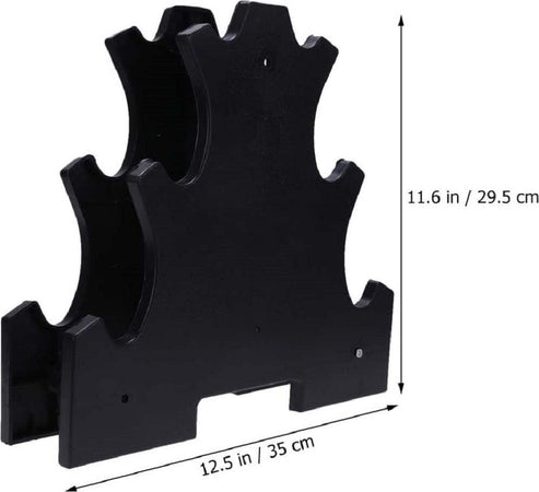 Supporto Per Manubri Pesi A 3 Livelli Per Accessori Fitness Palestra Casa Nero Sport e tempo libero/Fitness e palestra/Potenziamento muscolare/Rack di stoccaggio pesi/Porta manubri Trade Shop italia - Napoli, Commerciovirtuoso.it