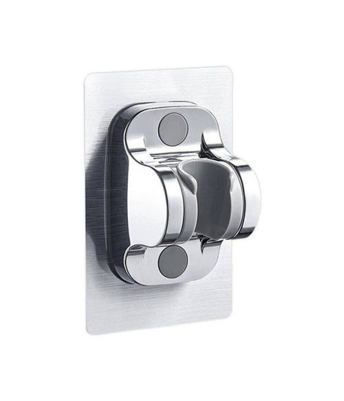 Supporto Per Soffione Doccia Doccetta Da Parete Muro In Abs Cromato Adesivo 79358