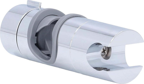 Supporto per soffione Doccia per Barra di Scorrimento Morsetto con Guida a Fibbia Dritta Comodo Regolabile a 360° per Tubo da 18‑25 mm