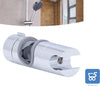 Supporto per soffione Doccia per Barra di Scorrimento Morsetto con Guida a Fibbia Dritta Comodo Regolabile a 360° per Tubo da 18‑25 mm