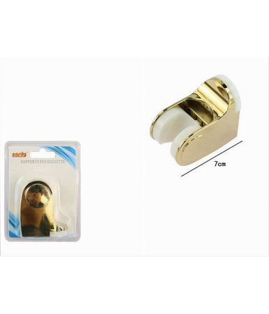 Supporto Per Soffione Doccia Staffa Fissa Per Doccetta A Parete Dorata 7cm 87141