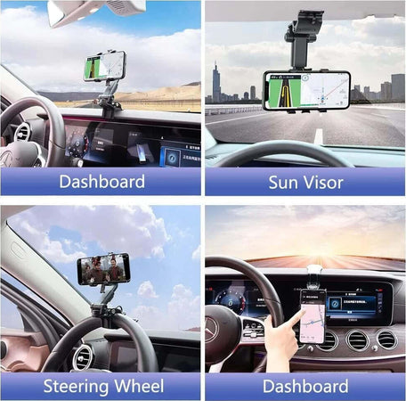 Supporto Per Telefono Cellulare Multifunzionale Per Auto Rotazione Di 360? Hd1667 Elettronica/Cellulari e accessori/Accessori/Supporti Trade Shop italia - Napoli, Commerciovirtuoso.it