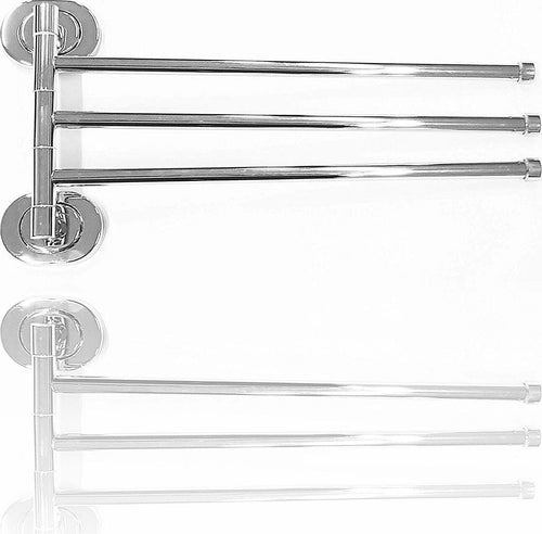 Supporto Porta Asciugamano Triplo Acciaio 38x19.9x5cm Esy_69200 Muro Bagno Set da Bagno Trade Shop italia - Napoli, Commerciovirtuoso.it