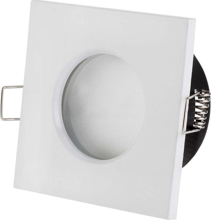 SUPPORTO PORTA FARETTO DA INCASSO LAMPADINE LED MR16 PAR16 QUADRATO BIANCO 75MM  Trade Shop italia - Napoli, Commerciovirtuoso.it