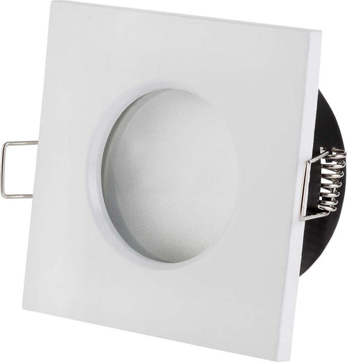 SUPPORTO PORTA FARETTO DA INCASSO LAMPADINE LED MR16 PAR16 QUADRATO BIANCO 75MM  Trade Shop italia - Napoli, Commerciovirtuoso.it