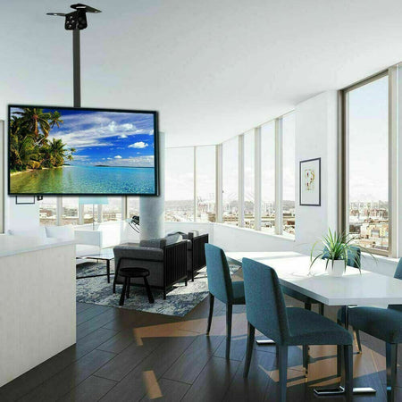 Supporto TV Da Soffitto Regolabile - Per Schermi 26-65 Pollici Fino A 50kg, VESA 400x400mm, Inclinabile E Girevole - Foto 8