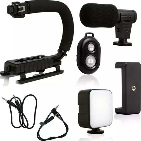 Supporto Stabilizzatore Portatile Videocamera Smartphone Luce Microfono Ay-49u Elettronica e telefonia > Fotografia e video > Supporti e Cavalletti Trade Shop italia - Napoli, Commerciovirtuoso.it