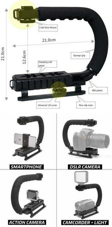 Supporto Stabilizzatore Portatile Videocamera Smartphone Luce Microfono Ay-49u Elettronica e telefonia > Fotografia e video > Supporti e Cavalletti Trade Shop italia - Napoli, Commerciovirtuoso.it