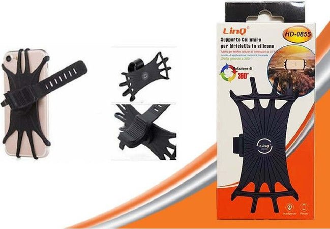 Supporto Staffa Per Bici Smartphone Cellulare Bicicletta In Silicone 360? Hd-0855 Elettronica/Cellulari e accessori/Accessori/Supporti Trade Shop italia - Napoli, Commerciovirtuoso.it