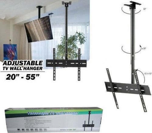 Supporto-Staffa-Tv-Televisore-Lcd-Plasma-Led-Da-20-A-55-Pollici-Da-Soffitto-807a