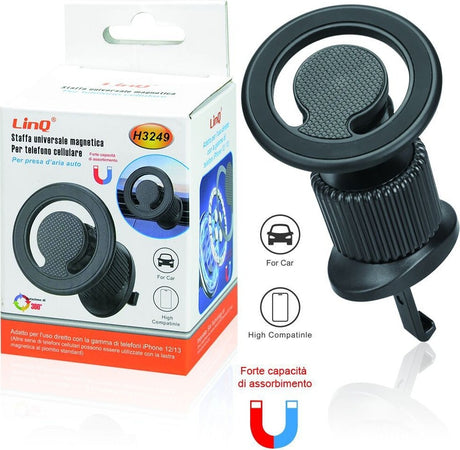Supporto Staffa Universale Magnetica Auto Presa Aria Smartphone Cellulare H3249 Elettronica/Cellulari e accessori/Accessori/Caricabatterie/Caricabatterie da auto Trade Shop italia - Napoli, Commerciovirtuoso.it
