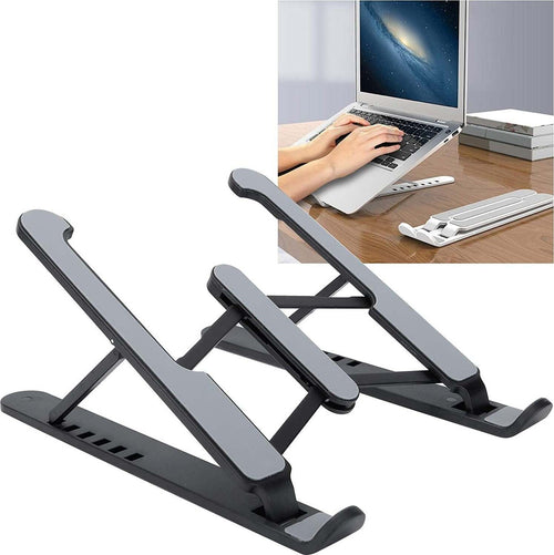 Supporto Stand Pieghevole In Plastica Antiscivolo Per Laptop Notebook Tablet P1 Elettronica/Informatica/Accessori/Accessori per PC portatili/Vassoi di appoggio Trade Shop italia - Napoli, Commerciovirtuoso.it