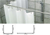 Supporto-Tenda-Doccia-In-Acciaio-Grigio-Bagno-90x90x90-Bastone-Asta-Telaio-Curvo