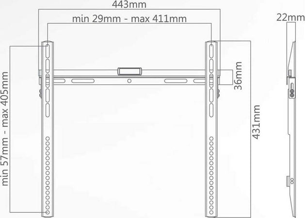 Supporto-TV-32-55-Pollici-Fixed-Ultra-Flat-SUPERIOR
