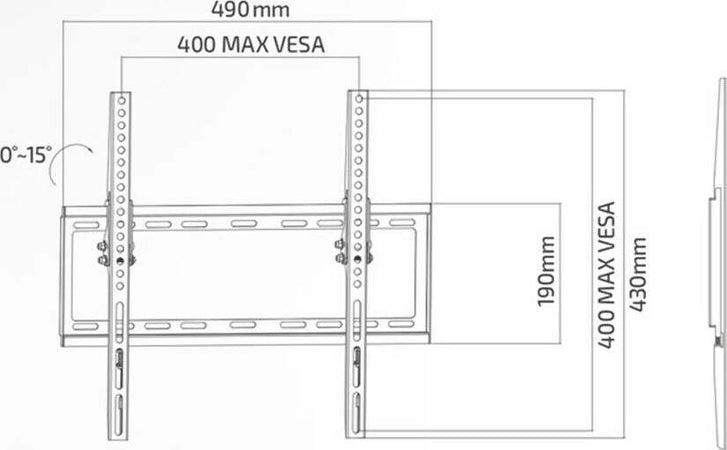 Supporto-TV-32-55-Pollici-Tilt-Extra-Slim-SUPERIOR