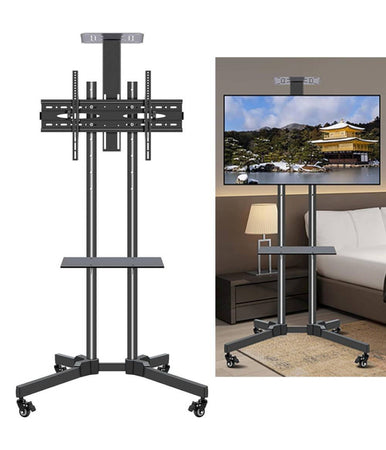 Supporto Tv Da Pavimento Staffa Rotante Carrello Per Televisione Da 32-70 Pollic