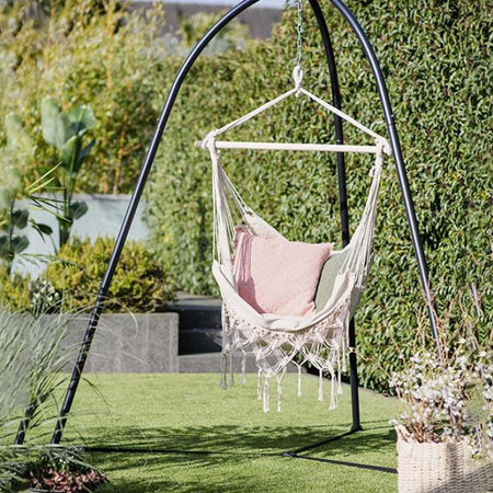 Supporto universale per amaca sospesa, poltrona a dondolo da esterno in metallo h 220 cm Giardino e giardinaggio/Arredamento da giardino e accessori/Dondoli coperti Decor Space - Altamura, Commerciovirtuoso.it