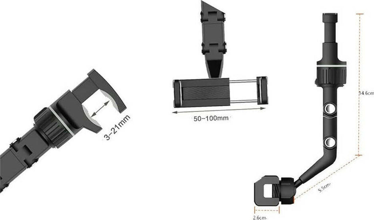 Supporto-universale-per-cellulare-da-auto-con-attacco-al-retrovisore-universale