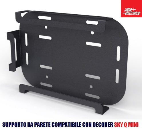 Supporto da parete compatibile con Decoder Sky Q Mini ALPHA ELETTRONICA SU670-P