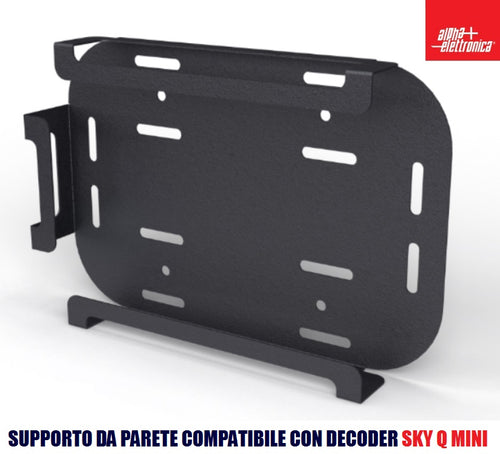 Supporto da parete compatibile con Decoder Sky Q Mini ALPHA ELETTRONICA SU670-P