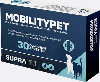 Suprapet-Articolazioni-Cani-E-Gatti---Supporto-Per-Ossa-E-Cartilagini-30-Compresse---Mangime-Complementare-Naturale-Con-Boswelia-Glucosammina,-Condroitina,-Msm-E-Artiglio-Del-Diavolo,-Vitamina-C