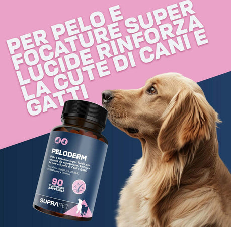 Suprapet-pelo-e-cute-per-cane-e-gatto-90-compresse-a-base-di-biotina,-zinco,-vitamine-b,-metionina-e-cistina-per-il-benessere-e-la-lucentezza-del-pelo-|-mangime-complementare
