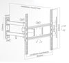 Supporto TV 32-55 Pollici Full Motion Extra Slim SUPERIOR