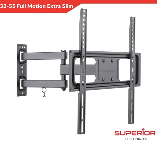 Supporto TV 32-55 Pollici Full Motion Extra Slim SUPERIOR