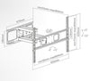 Supporto TV 37-70 Full Motion Extra Slim SUPERIOR
