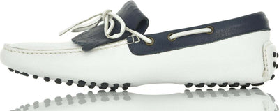 SUTOR-MANTELLASSI-Sutor-Mantellassi-Mocassino-Blu-e-Bianco-Uomo-Mod.C203B-da-uomo