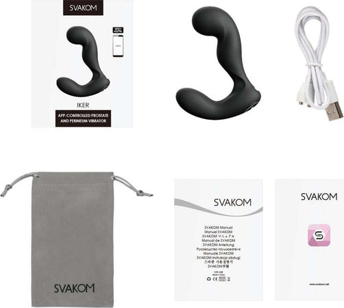 Svakom Vibratore Prostata E Perineo Controllato Da App Iker Nero Salute e cura della persona/Erotismo e contraccezione/Sex toys/Sex toys anali/Vibratori anali e per perineo Kondorama - Martinsicuro, Commerciovirtuoso.it