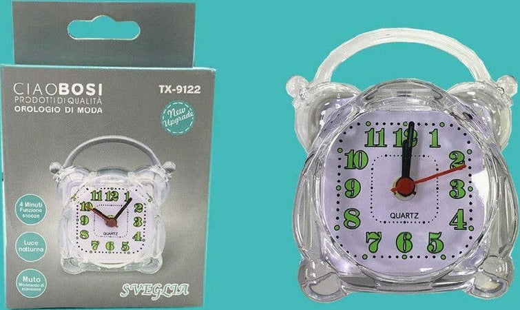 Sveglia Analogica Orologio Alarm Clock Luce Notturna Funzione Muto Tavolo Tx-9122 Casa e cucina/Decorazioni per interni/Orologi/Sveglie Trade Shop italia - Napoli, Commerciovirtuoso.it