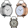 Sveglia-Analogica-Orologio-Metallica-Luce-Led-Allarme-Sonoro-Campana-Stile-Retrò