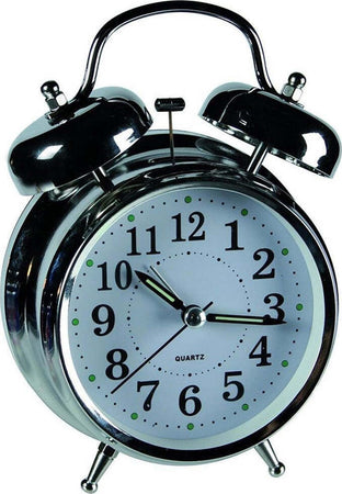 Sveglia In Metallo Cromato Orologio Analogico A Batteria Da Tavolo 18 X 12 Cm Casa, arredamento e bricolage > Accessori Casa > Orologi e Sveglie Trade Shop italia - Napoli, Commerciovirtuoso.it