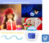 Sveglia Luce LED Cielo Stellato Calendario Termometro per Bambini Ragazze Camera da letto