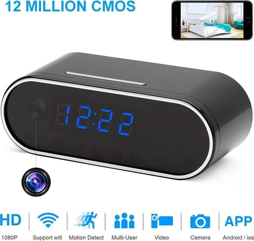 Orologio Con Telecamera Spia WiFi | Full HD 1080P | Controllo Da Smartphone | Batteria Lunga Durata - Foto 5