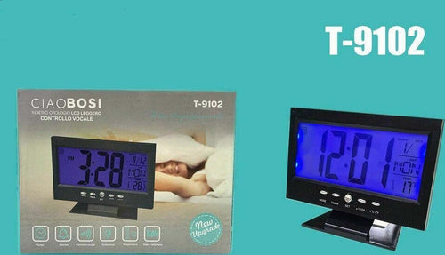 Sveglia Orologio Led Multifunzione Temperatura Illuminazione Display T-9102 Casa, arredamento e bricolage > Accessori Casa > Orologi e Sveglie Trade Shop italia - Napoli, Commerciovirtuoso.it